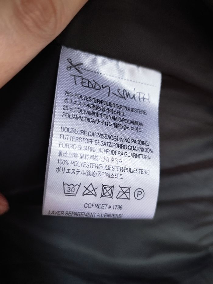 Doudoune Teddy Smith Blowy Kaki beluga pour femme taille XS - photo numéro 5