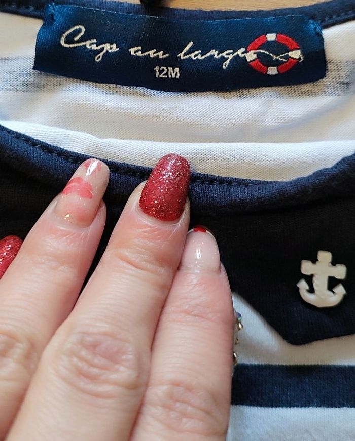 Robe marinière - 12 mois - photo numéro 4