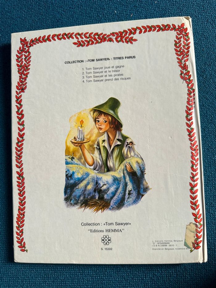 Livre ancien Tom Sawyer et le trésor éditions Hemma album vintage carton satisfaisant - photo numéro 2