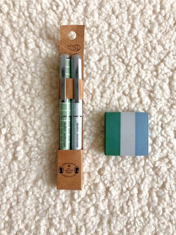 Lot papeterie Sostrene Grene crayon stylos gomme Neuf