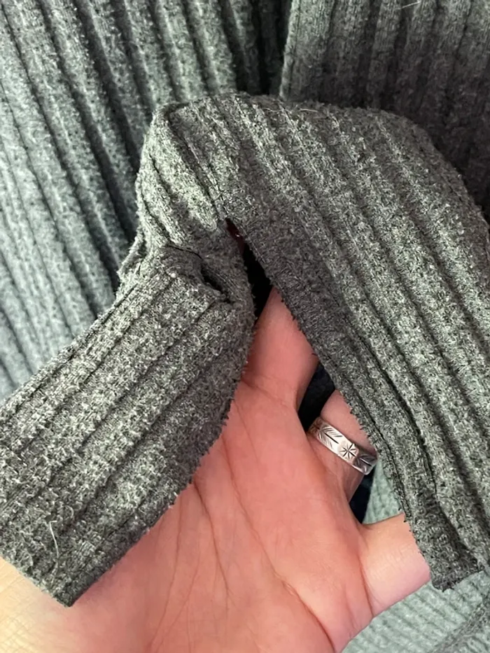 Pull fin côtelé fluide L - photo numéro 3