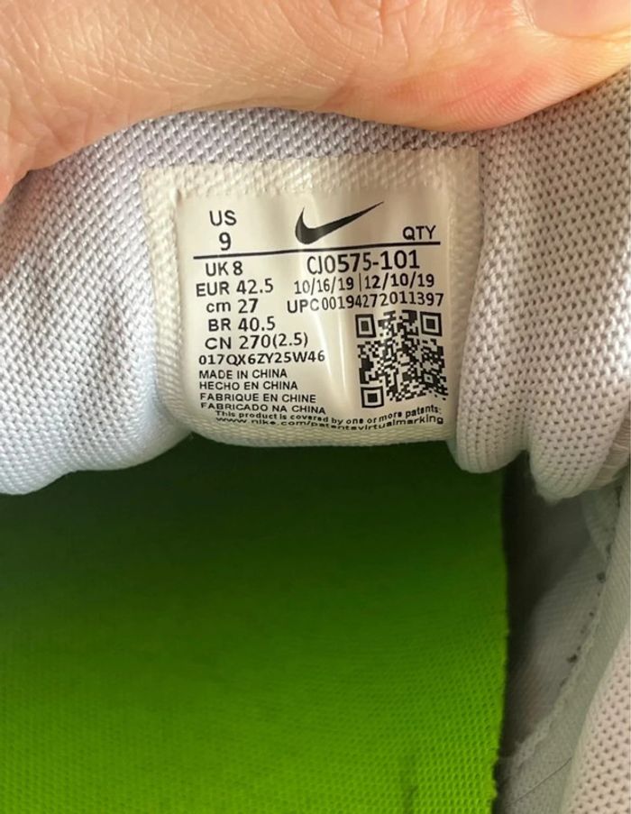 Nike Air Max 200 Blanc Vert Electrique Oracle Aqua - photo numéro 5