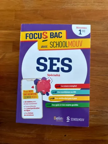 Livre ses spécialités bac 1 ère