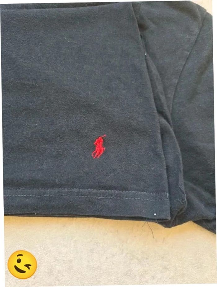 T-shirt Ralph Lauren M coupe col rond noir Homme Men tee118 - photo numéro 2