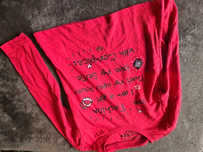 Lot tee shirt manche longue 5ans fille - photo numéro 8