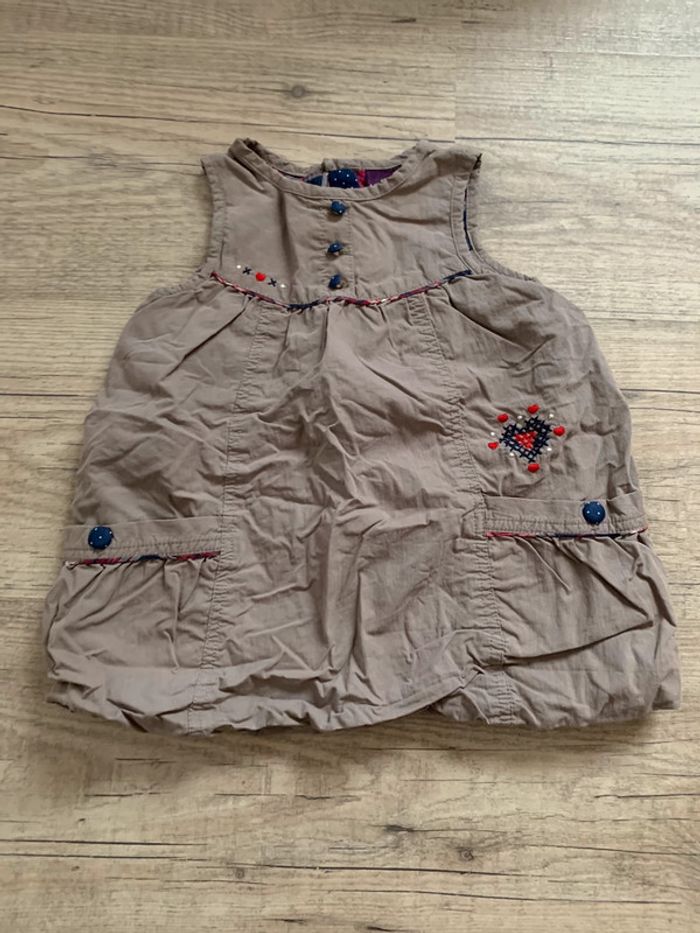 Robe hiver doublé et teeshirt ML 9 mois - photo numéro 3
