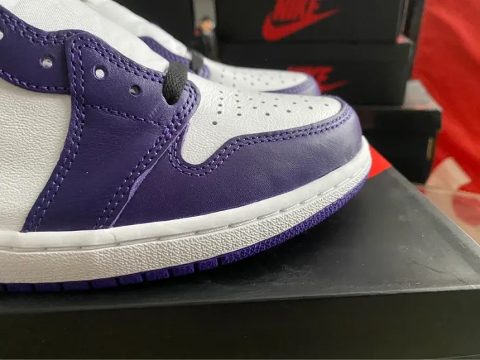 Jordan 1 high retro court purple white 2020 - photo numéro 8
