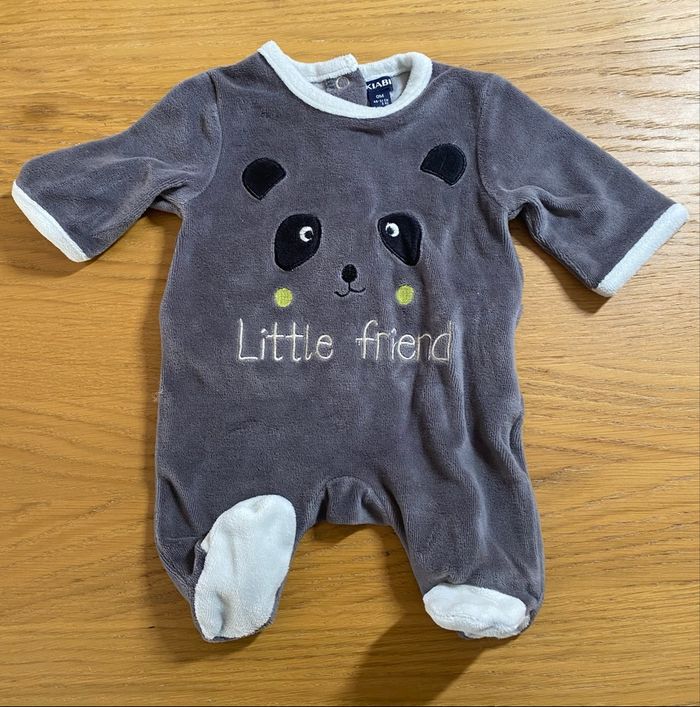 Kiabi Pyjama Grenouillère Little Friend Taille Naissance - photo numéro 2