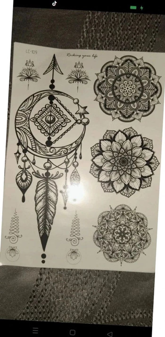 🎀 tatouage éphémère Mandala 🎀 - photo numéro 2