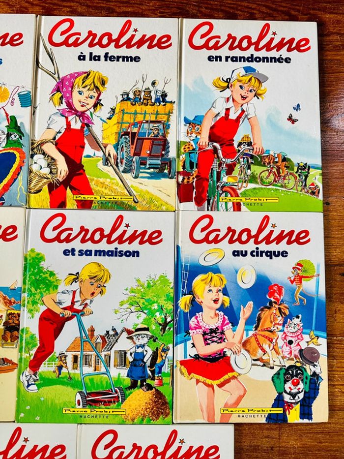 Lot de 8 albums Caroline vintage blancs livres bd Pierre Probst Hachette - photo numéro 3