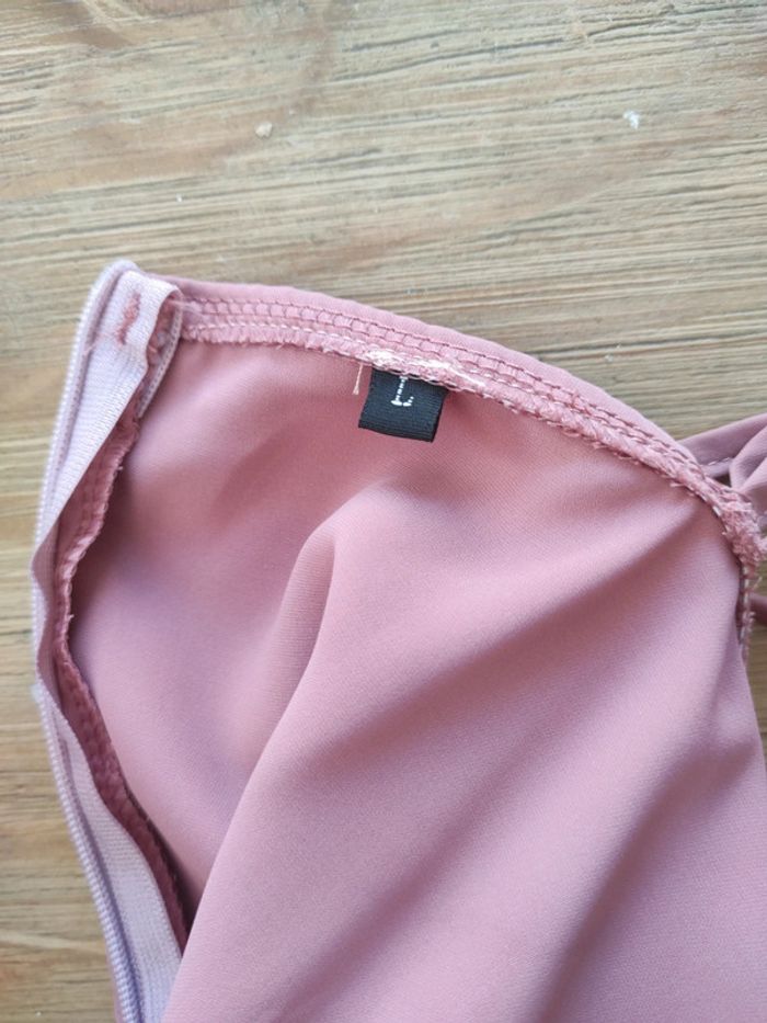 Robe mi longue rose idéale cérémonie taille L - photo numéro 6