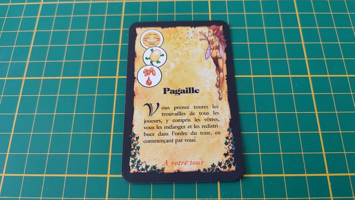 Carte sortilège Pagaille niveau 3 pièce détachée jeu de société Elixir éditions Asmodée #B76
