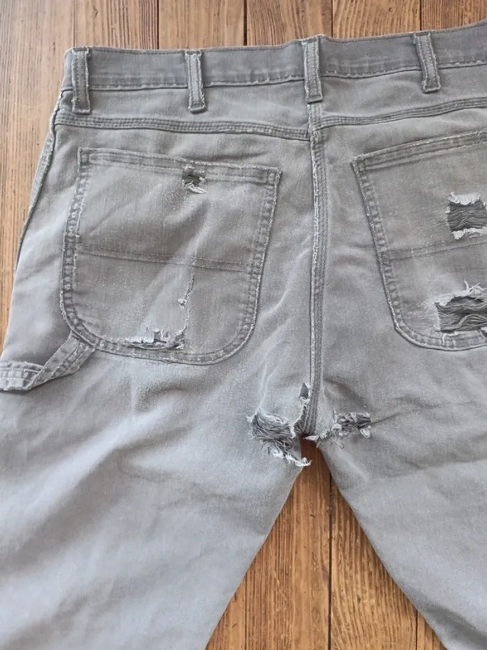 Pantalon jean gris Dickies flex Workwear Carpenter W34 - photo numéro 8
