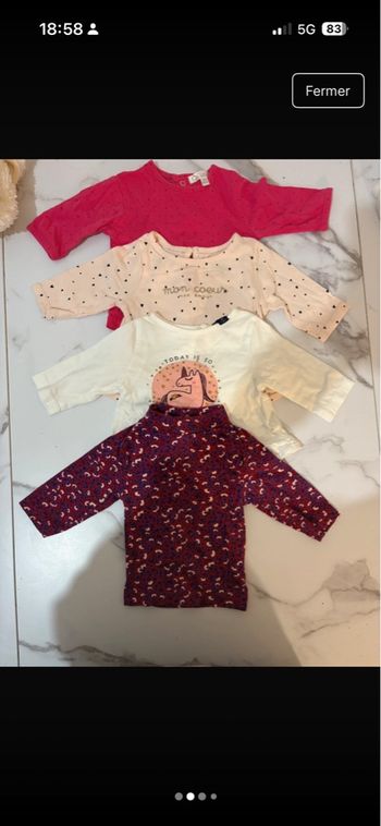 Lots vêtements 0/3mois 