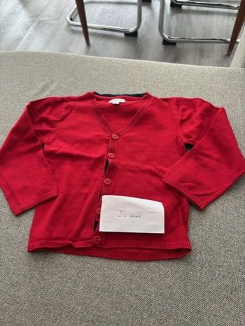 Gilet rouge 24 mois