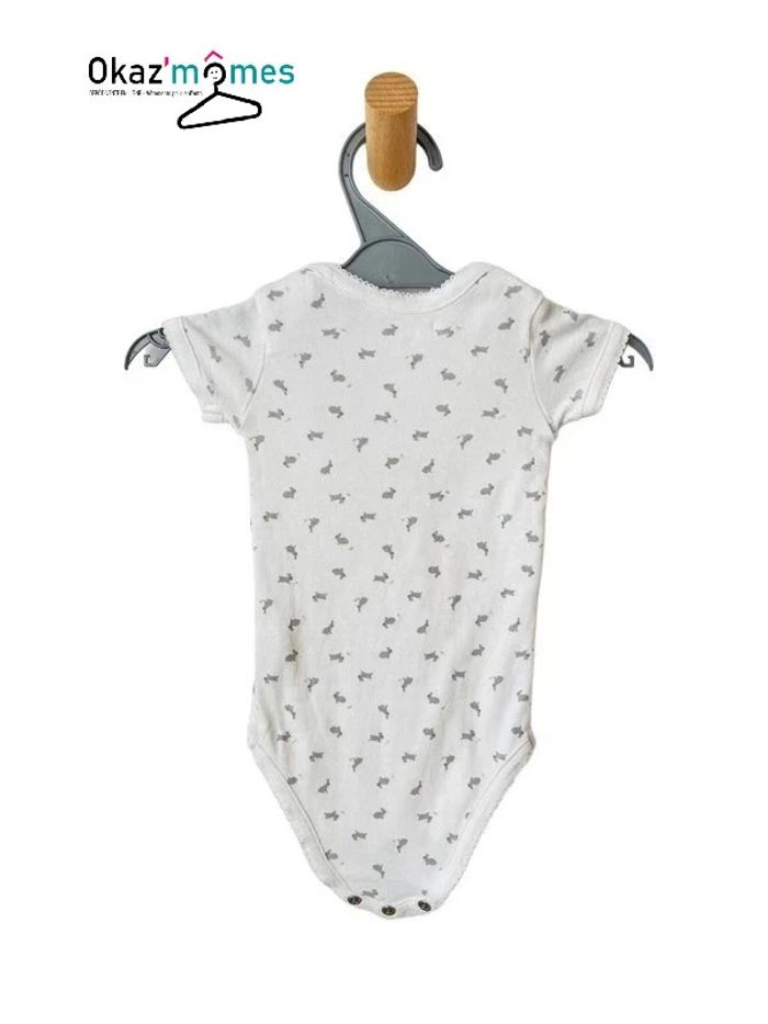 Body manches courtes blanc (lapins) - Bout'chou 6 mois (67cm) - photo numéro 2