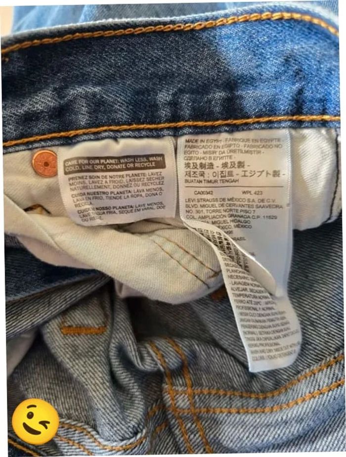 Jeans Levi's 501 W30 FR40 L32 coupe droite bleu Homme Men pan398b - photo numéro 7