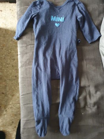 Grenouillère bleu marine