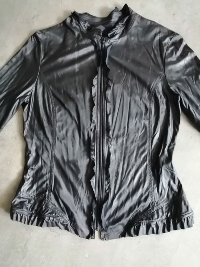 Blouson vinyl Taille 3 JC Trigon - photo numéro 2