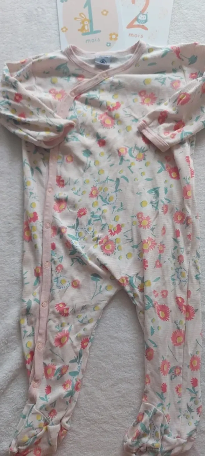 Pyjamas bébé fille petit bateau 12 mois été - photo numéro 4