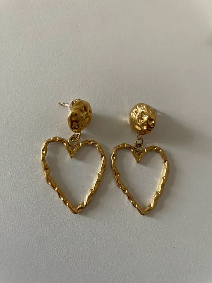Boucle d’oreille en acier inoxydable Du groupe Maxmara intrend sans logo sans étiquette - photo numéro 5