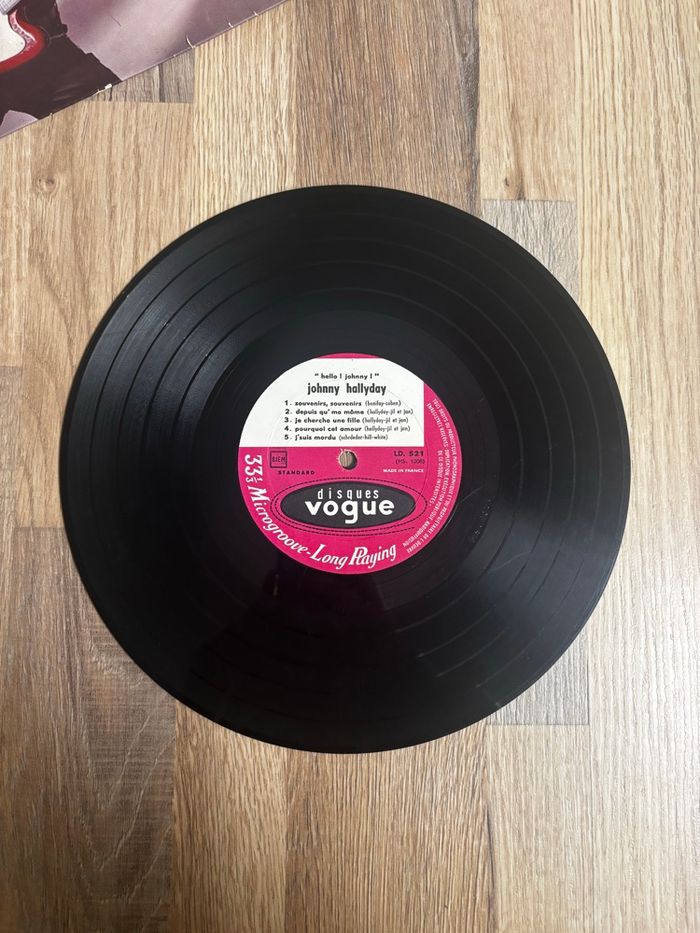 Vinyle 33 tours 25 cm Johnny Hallyday Hello Johnny - photo numéro 5