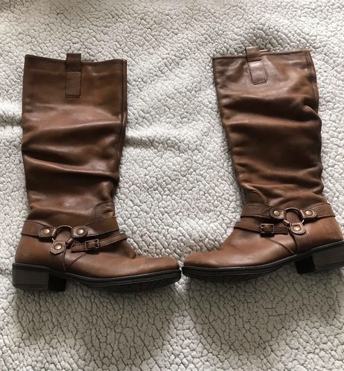 Botte en cuir Eram femme 39