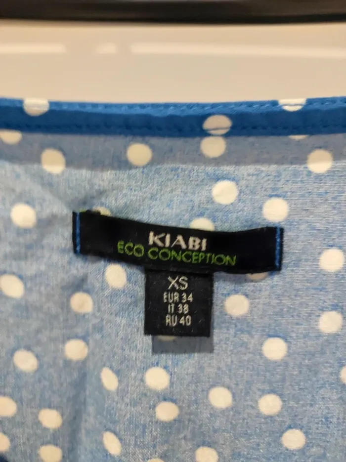 Robe bleue à pois XS Kiabi - photo numéro 4