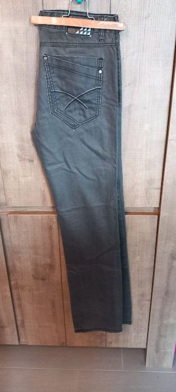 pantalon gris homme