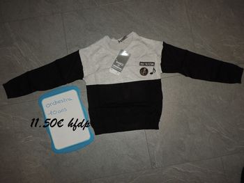 pull fin orchestra taille 10 ans