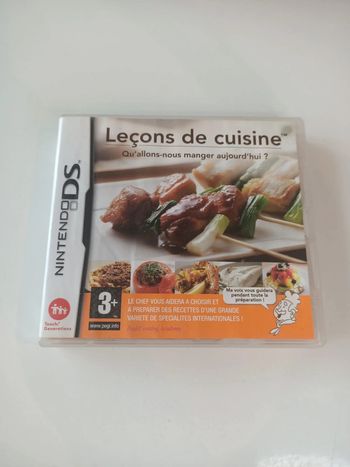 Jeu Nintendo ds leçons de cuisine