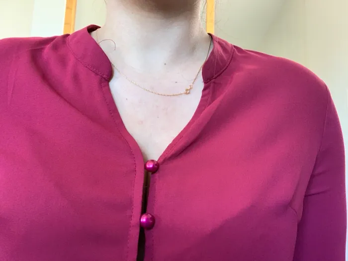 Blouse bordeaux Shein - photo numéro 2