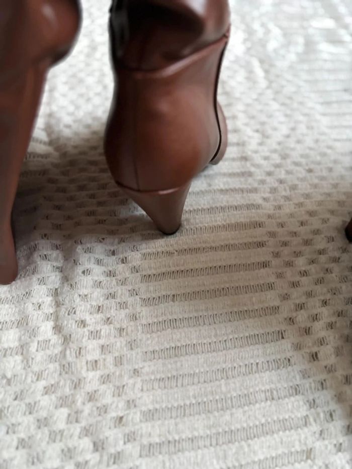 Bottes hautes femme marron taille 37 - photo numéro 4