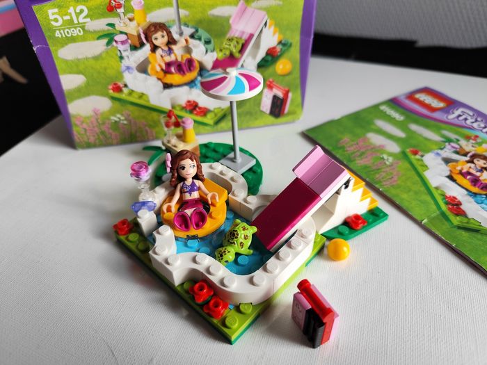 Lego Friends modele  41090 la piscine d'olivia garten pool swimming pool - photo numéro 2