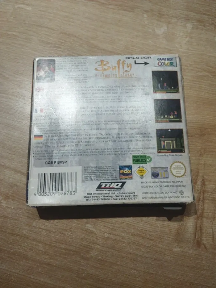 Buffy contre les vampires Buffy the vampire slayer Nintendo GameBoy color - photo numéro 2