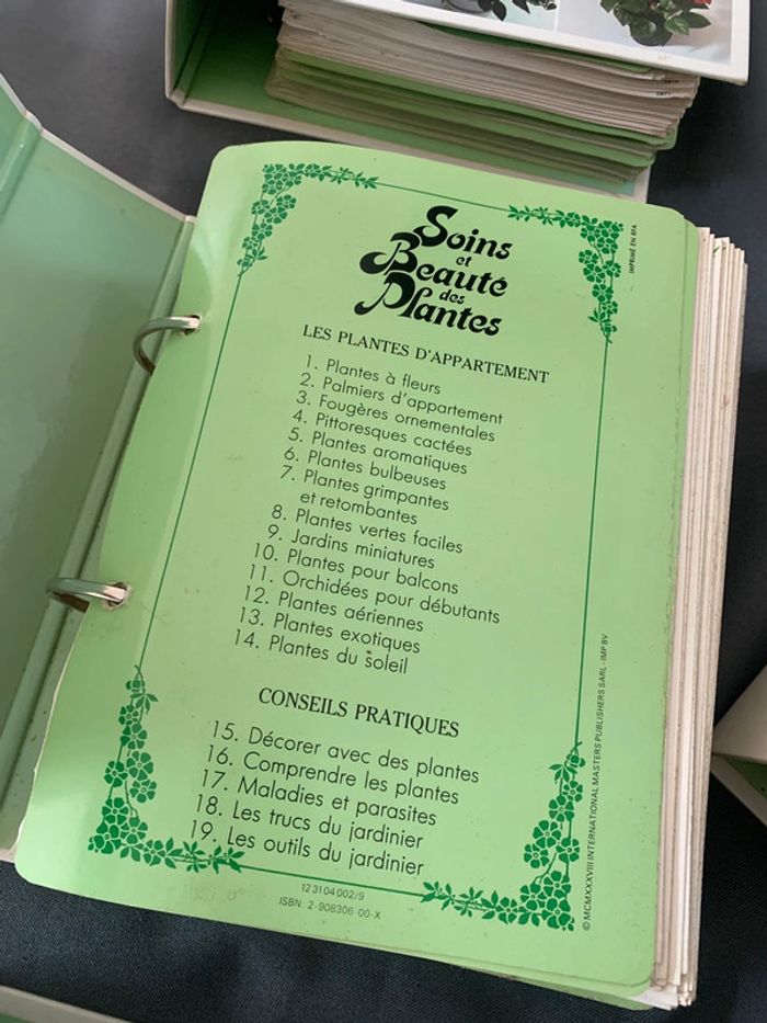 Soins et beauté des plantes - 1140 fiches explicatives - Série complète 6 classeurs + livre index - photo numéro 5