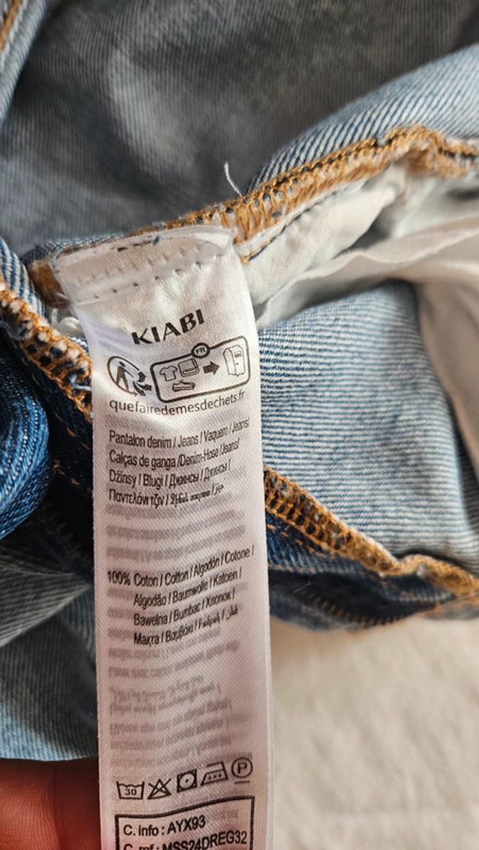 Jean homme Kiabi Regular bleu clair - Taille 36 - photo numéro 4