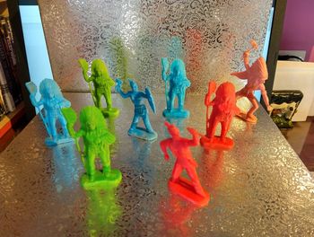 Lot de 8 indiens Vintage