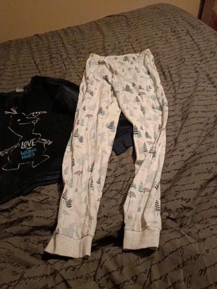 Pyjama 11 ans 12 ans Disney Olaf Frozen 2 velours - photo numéro 2