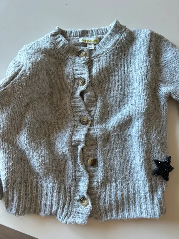 Gilet en maille gris - photo numéro 2