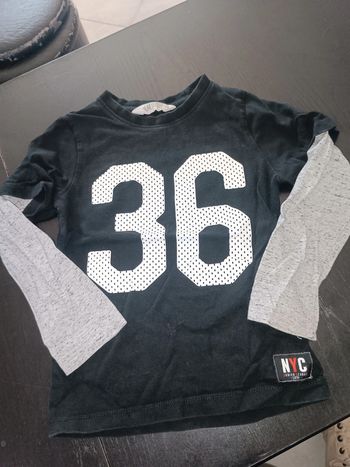 Tee shirt manches longues H&M 110/116 cms