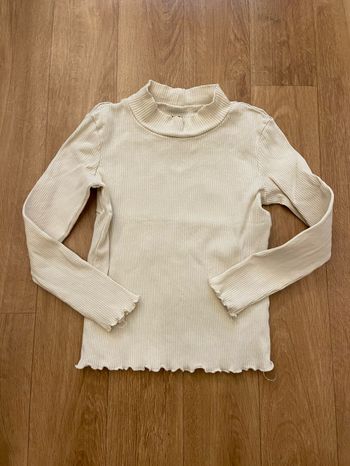 T-shirt crème fille 4/5 ans