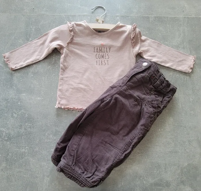 🌸 Look bébé fille – 12 mois / 80 cm 🌸