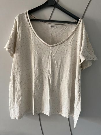 Tee shirt blanc or