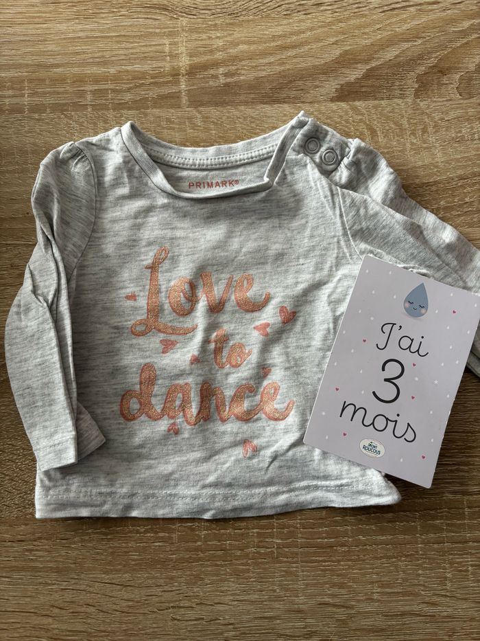 Tee shirt dance Primark t.3m