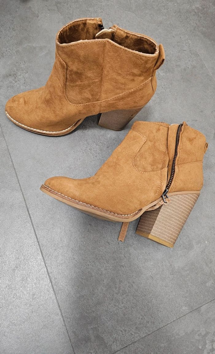 Bottine Camel Bershka