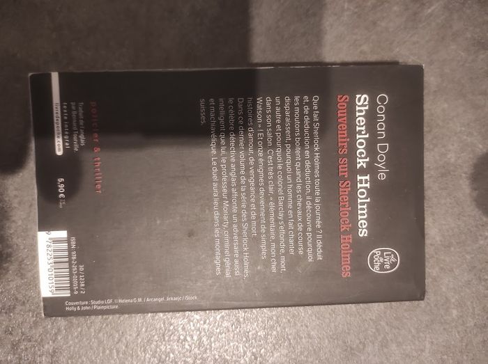 Sherlock Holmes Conan Doyle - Livre de Poche Policier & Thriller 2022 - photo numéro 3