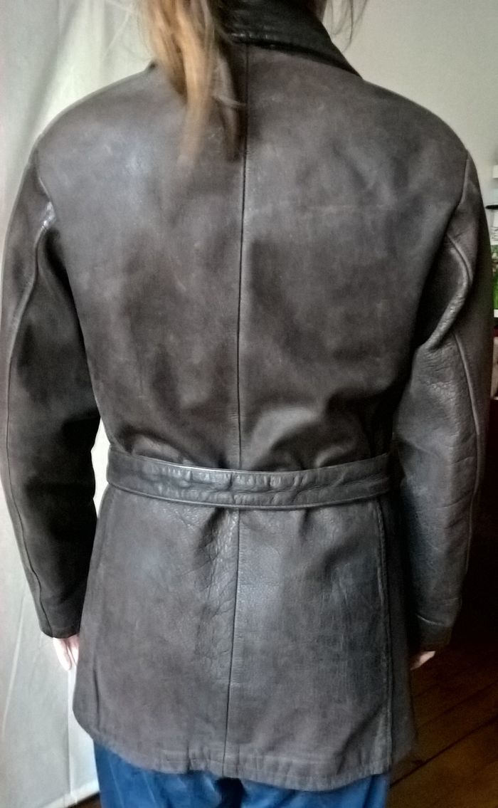 Veste en cuir marron femme - Oakwood - photo numéro 2