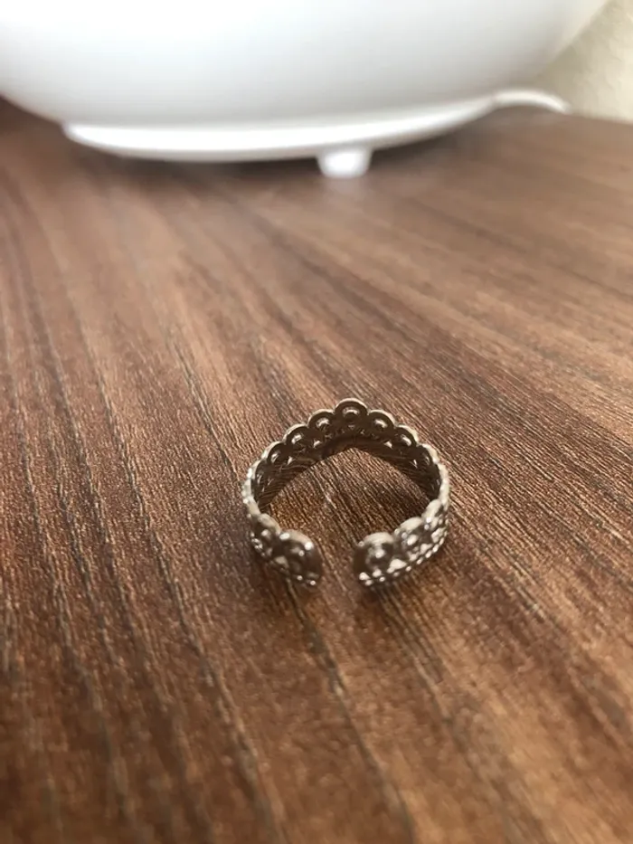 Bague argent ajustable - photo numéro 2
