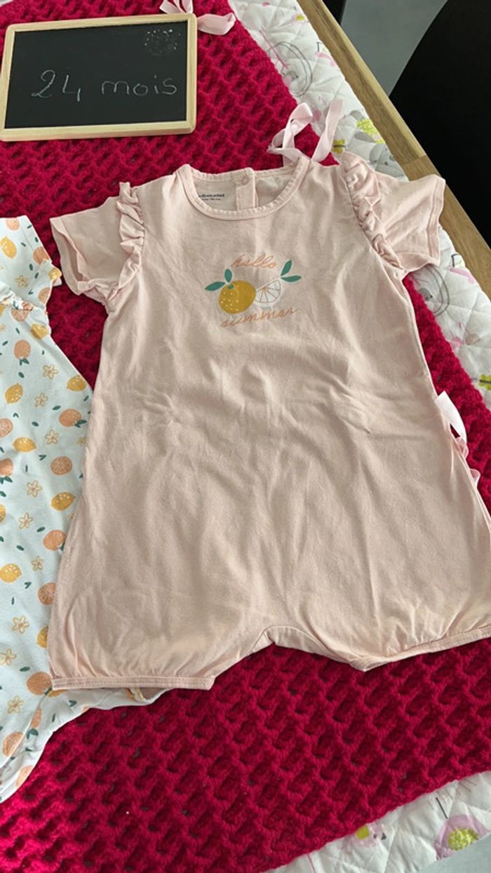 Lot de deux combi shorts 24 mois Vertbaudet - photo numéro 2